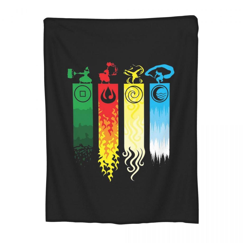 Cartoon Last Airbender Avatar Aang Arrow Blanket Soft Warm Flannel Throw Blanket Bedding for Bed Living room Travel Home Sofa