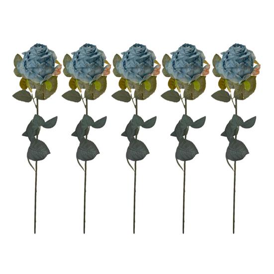 Artificial Roses Realistic Faux Flowers with Bendable Stems Fake Roses In Bulk for Home Vase Wedding Centerpiece Party Decor