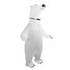 Inflatable Polar Bear Costume Reinforced Stitching Lightweight Reusable Waterproof Blow Up Animal Costumes for