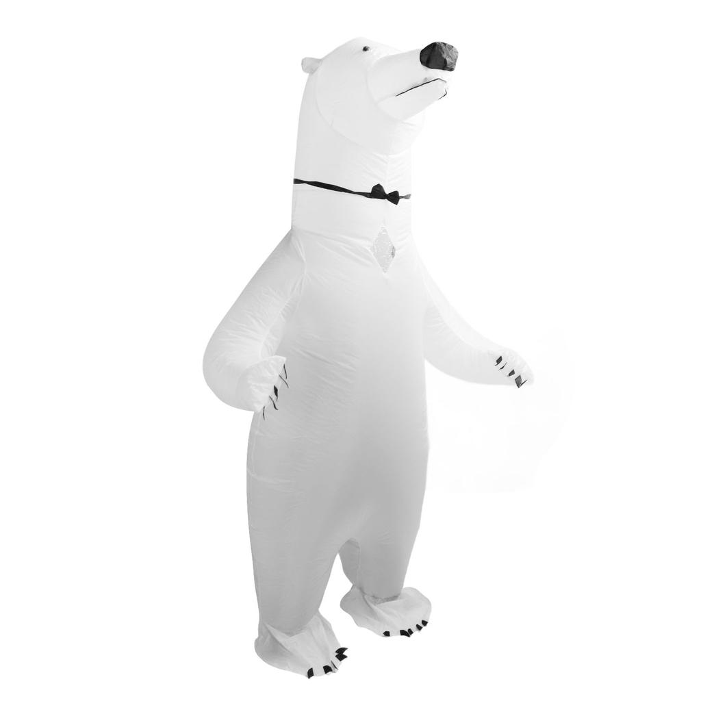 Inflatable Polar Bear Costume Reinforced Stitching Lightweight Reusable Waterproof Blow Up Animal Costumes for