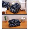 Moin Moin Miniature 1/12 Scale Furniture Sofa Set 3 Pieces White Floral Fabric Dollhouse Accessories