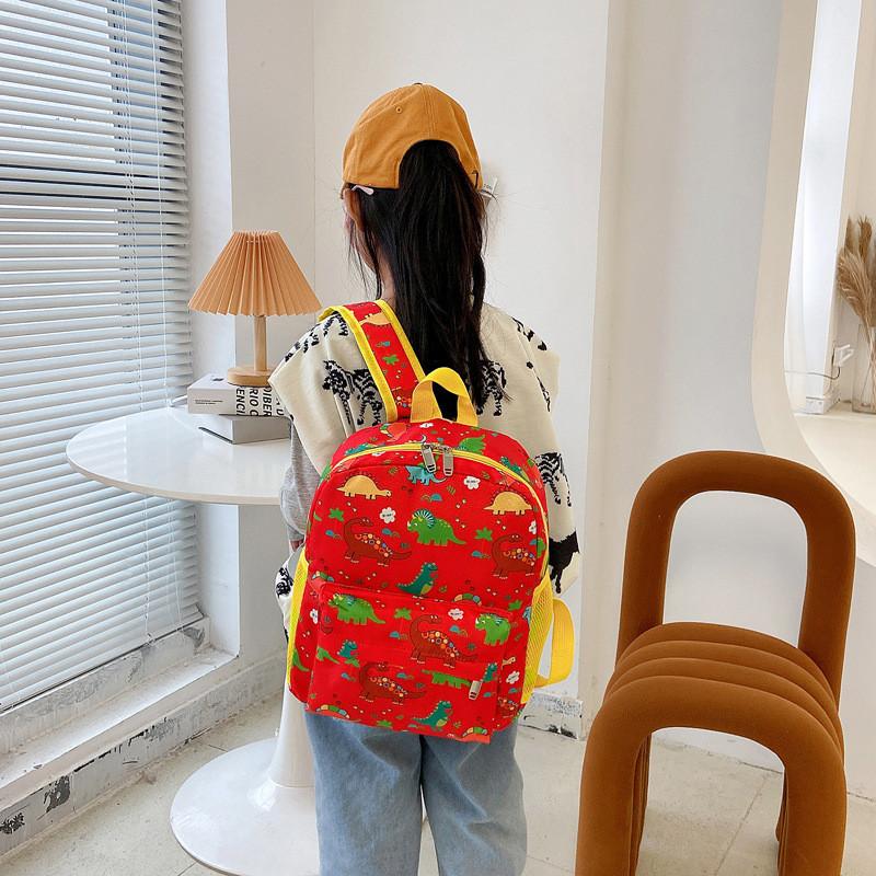 Stylish Nylon Dinosaur Backpack With Breathable And Load-reducing Features