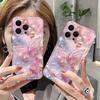 Phone Case For Xiaomi 13 12 11 Lite 5G 14 13 14T 13T 12T For Xiaomi 17 Pro Max Diamond Pearl Butterfly Pattern Transparent Cover