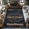 Harley-davidson Motorcycles Customize Text Carpet Design for Bedrooms Dormitory Game Room Decorate Room Antislip Carpet Office Home Decor