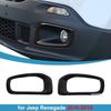 Front Fog Light Lamp Frame Decor Trim For Jeep Renegade 2016-2017 2018 Black ABS