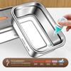 ZISIZ 316 Stainless Steel Food Grade Square Tray