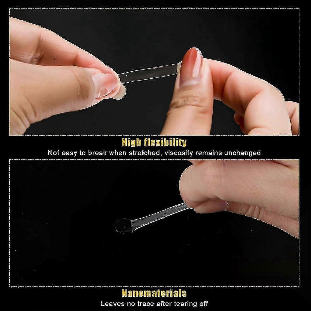 480pcs Clear Sticky Tack Putty, Removable Double Sided Gel Glue for Mounting Photos & Posters, Museum Putty