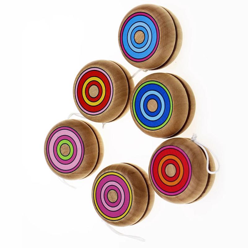 1~3pcs Wooden Yoyo Ball Children Physical Exercise Toys Team Activity Souvenirs Pull Wire Rotation Suitable for Beginners TMZ