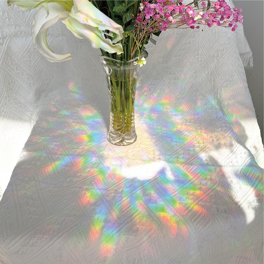 Glass Sticker Rainbow Anti Collision DIY Window Decal Removable Reusable Sun Catcher Cloud Attachable Mirror Cling Bedroom