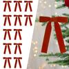 Elegant Bows For Holiday Decor Christmas Christmas Tree Ornaments Velvet Christmas Bows Effortless Installation Reusable Bows