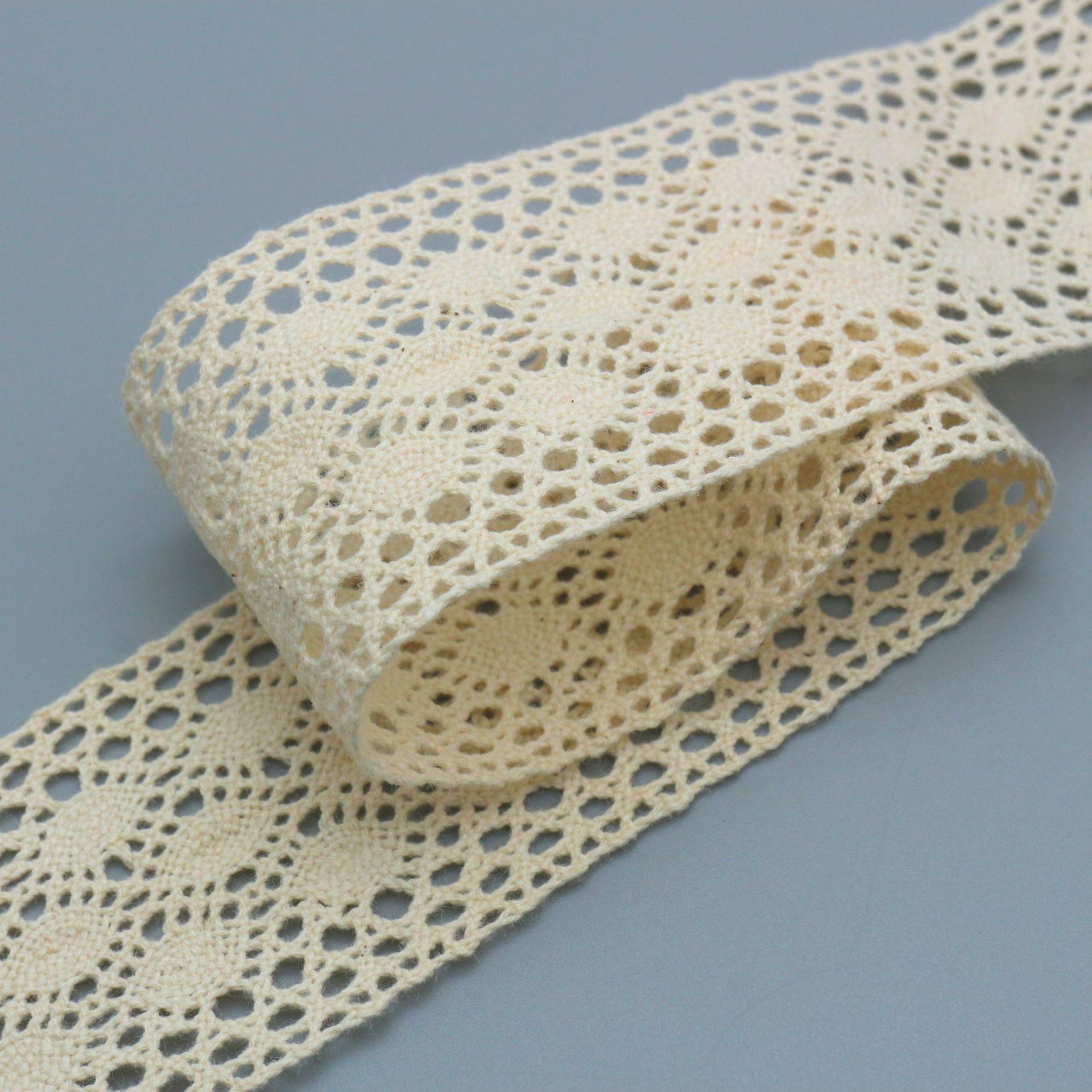 

Cotton Thread Lace Tablecloth Handmade Hanfu Decorative Accessories Lace Exquisite Hollow Lace Accessories Lace S0621
