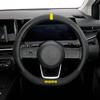 MOMO TRACK Truck Steering Wheel Cover, Italy, Milan, Flat Bottom, D-Shaped, Yellow