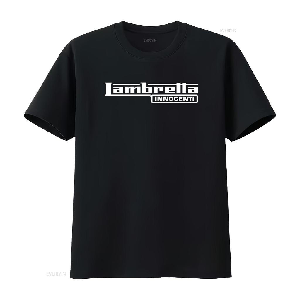 T-shirt Lambretta Innocenti Mod Skinhead Scooteriste Rudie Rudeboy Mode Streetwear Impression vintage Lavé streetwear Décontracté