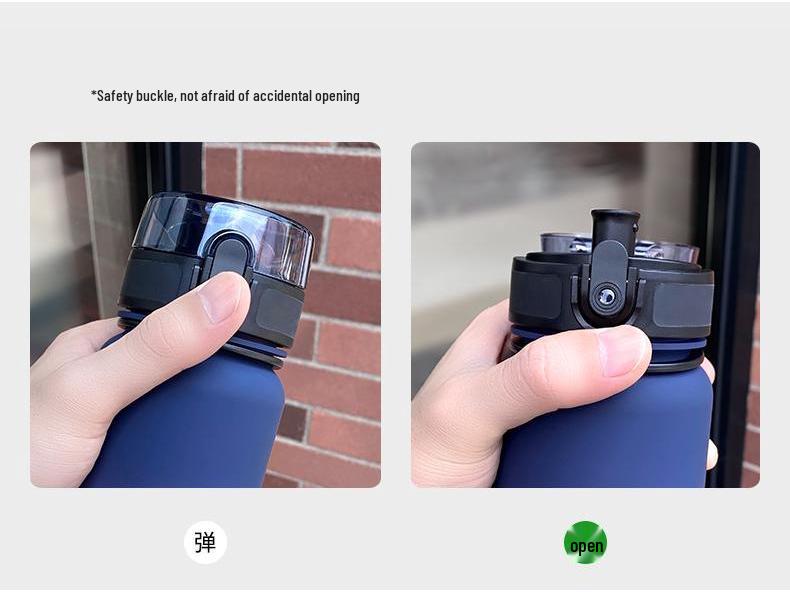 Gradient Color Sports Water Bottle - Large Capacity, Portable for Fitness and Outdoors