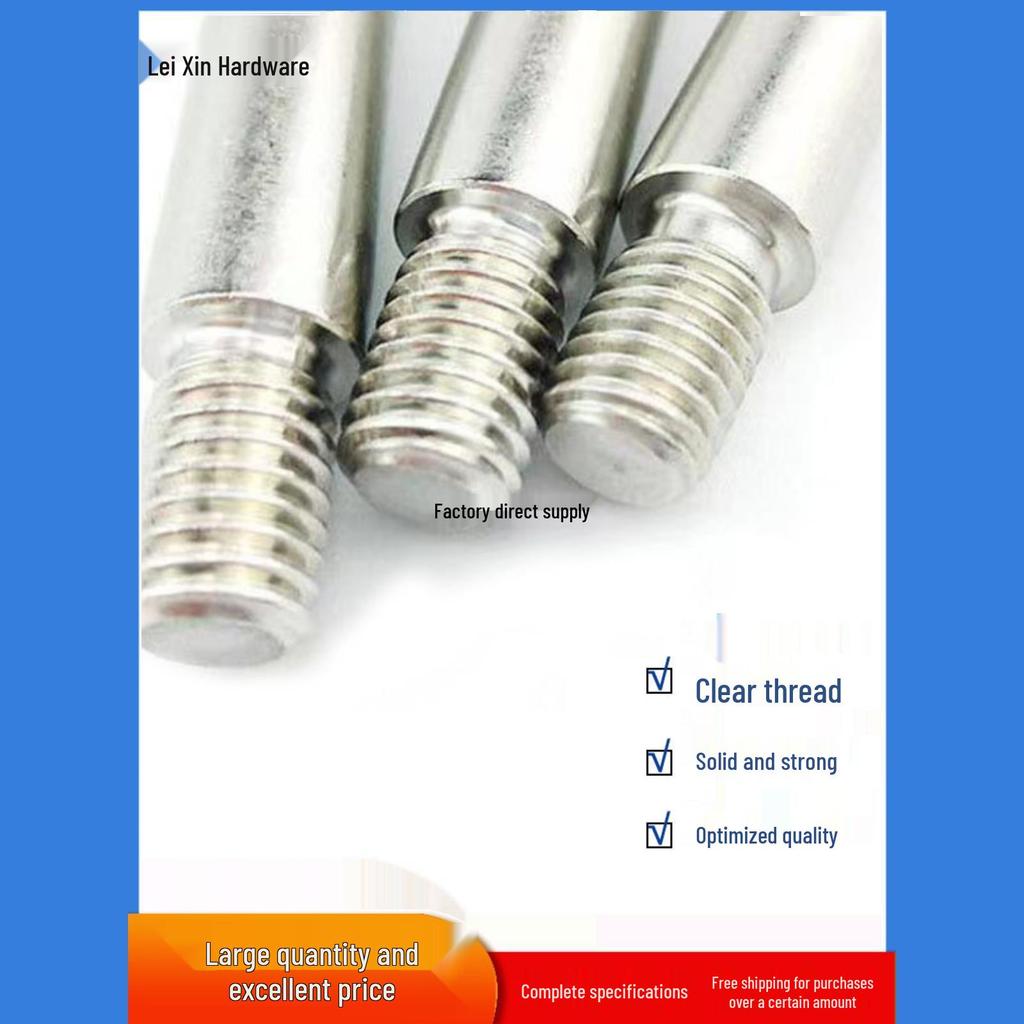 304 Stainless Steel Dual-End Threaded Machine Tool Handle Rod for Bench Drill