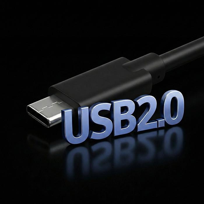 Qoltec Kabel USB 2.0 typ C męski | USB 2.0 typ C męski | 2m | Czarny
