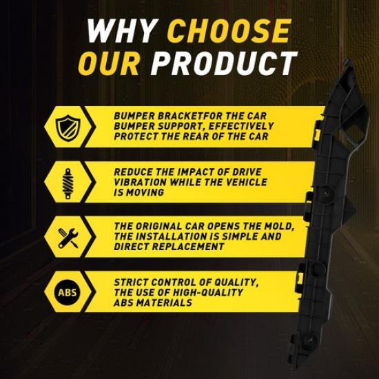 Front 2X Right Left Bumper Support Fit 2009-2011 Brackets Toyota Base Corolla