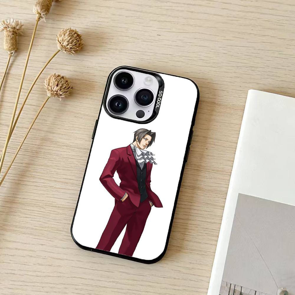Game Ace A-attorney     Phone Case For iPhone 17,16,15,14,13,12,11,Pro Max,Plus Candy Silver Cover