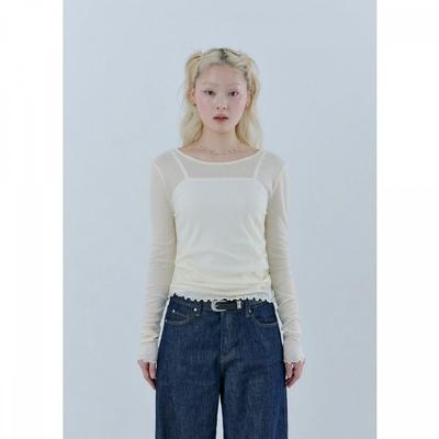 Women Simple Long Sleeve T shirT Oq1k5443