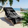 Music Elvis Print Beach Towel, Large Soft Quick Dry Towel for Beach Camping Swimming