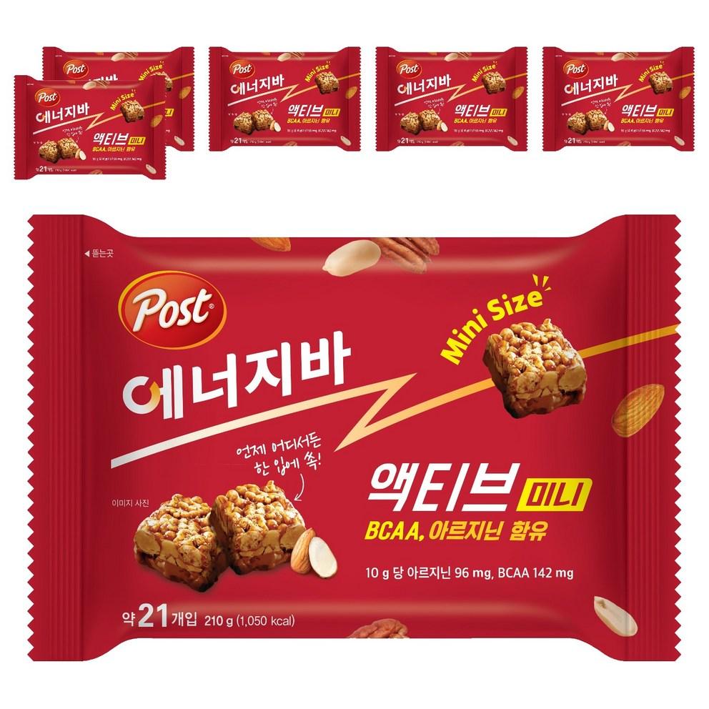 Post Energy Bar Active Mini, 210g x 6