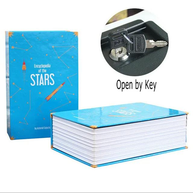 Cassaforte Domestica Alta Qualità Libro Segreto Cassaforte Nascosta Salvadanaio Salvadanaio Salvadanaio Contenitore per Contanti Scatola per Soldi Metallo Acciaio Simulazione Libri Classici