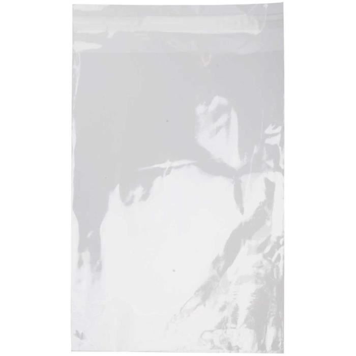 Clear Flat Self-Seal Bags - 12.3 X 17.3 Cm - 200 Pcs