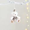 2pcs Cute Christmas Bear Pendants, Christmas Decorations, Holiday Gifts, Christmas Tree Pendants, Bear Gift Figurines