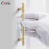 Oukali New Release Modern French Furniture Cabinet Handle Kitchen Drawer Brushed Copper Zinc Pull Handles