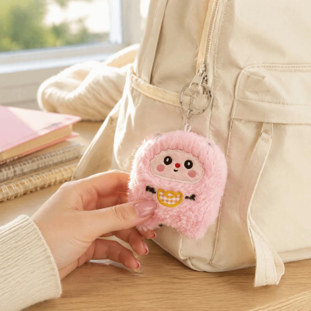 Squeaky Sheep Plush Keychain Soft Plush Squeezing Plush Doll Plush Toy Lamb Keychain New Year Gift