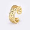Nidin Delicate Zircon Free Size Adjustable Rings Female for Women Korean Fashion Accessories Girl's Luxury Lucky Jewelry Gift