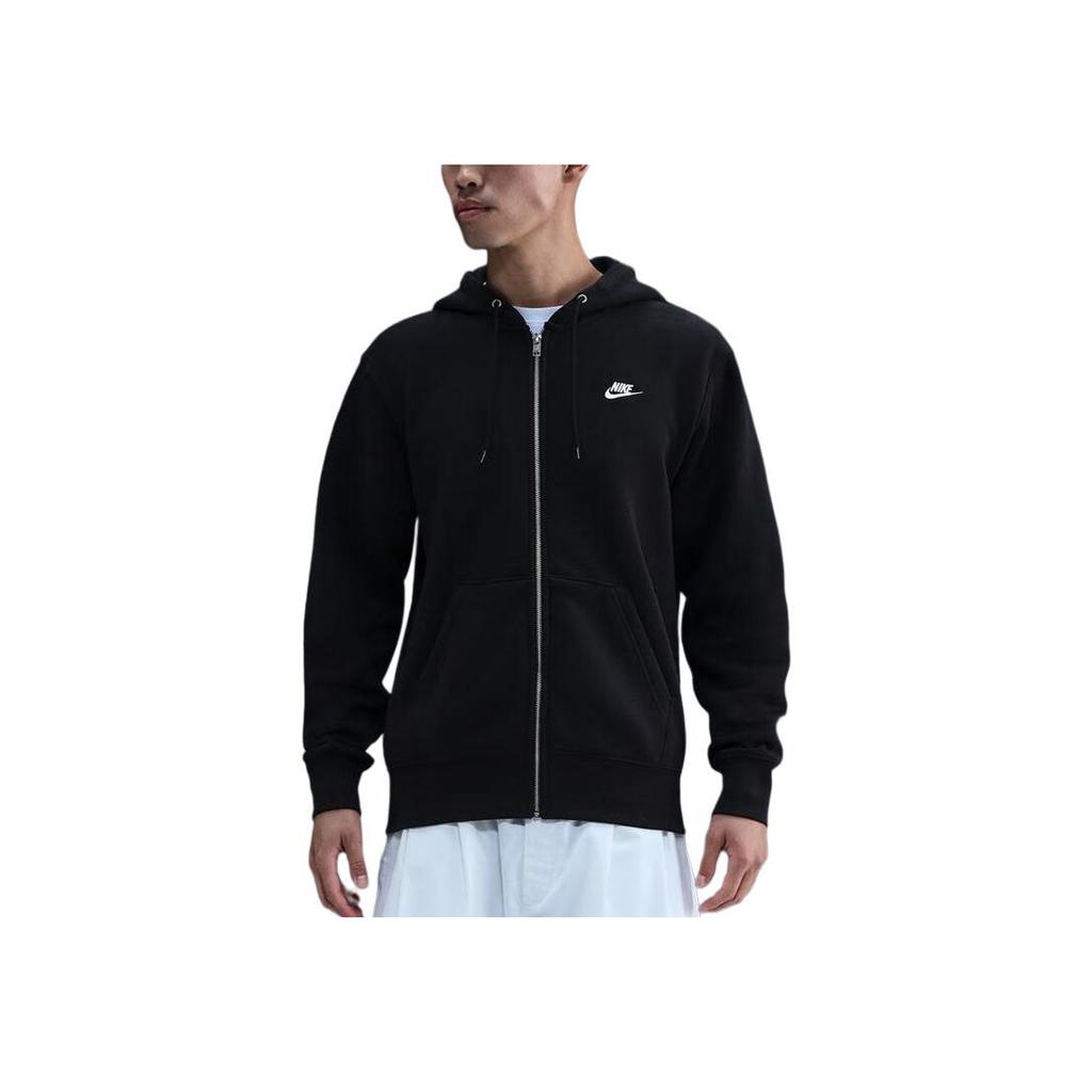 Nike Vyriškas M Nk Bb Fz Logo gobtuvas su užtrauktuku ilgomis rankovėmis megztas flisinis šiltas švarkas Vyriški švarkai FN3862010