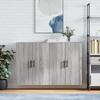 VidaXL Wall Cabinets 2 Pcs Sonoma Grey 69.5x34x90 Cm 3195649