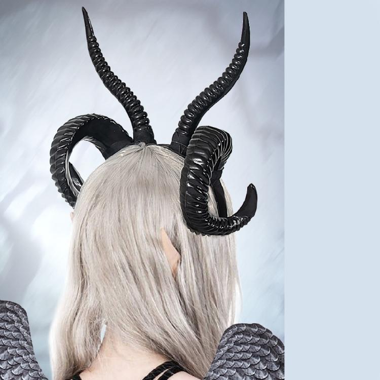 Handmade Cartoon Cosplay Costume Sheep Horn Halloween Party Role Headbands