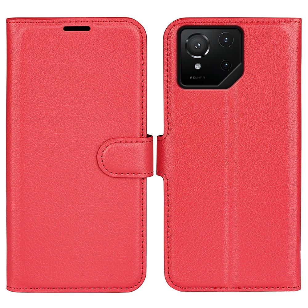 For Asus ROG Phone 9 Pro 5G Case Litchi Texture Shockproof Leather Wallet Phone Cover