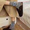 Christmas Socks Women's Cozy Fleece Lined Snow Socks Warmers Carpet Slippers Bedroom Cute Cartoon Dog Pattern Quality Sock