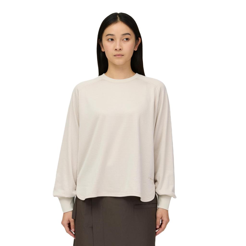 Snow Peak Fusion Grid Pullover Stretch Long Sleeve Grid IVORY 3 L/S Women's