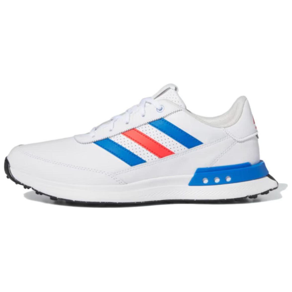 

Adidas S2G Бесшипованные Кожаные Гольф-Туфли Удобная Амортизация Нескользящие Низкие Мужские Гольф-Туфли Бело-Синие IF0300 42