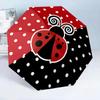 Ladybug And Sunflowers 8-Frame for Travel, Camping, Casual Lightweight Portable Umbrella, Essential for Every Family Holidays Birthday Gift