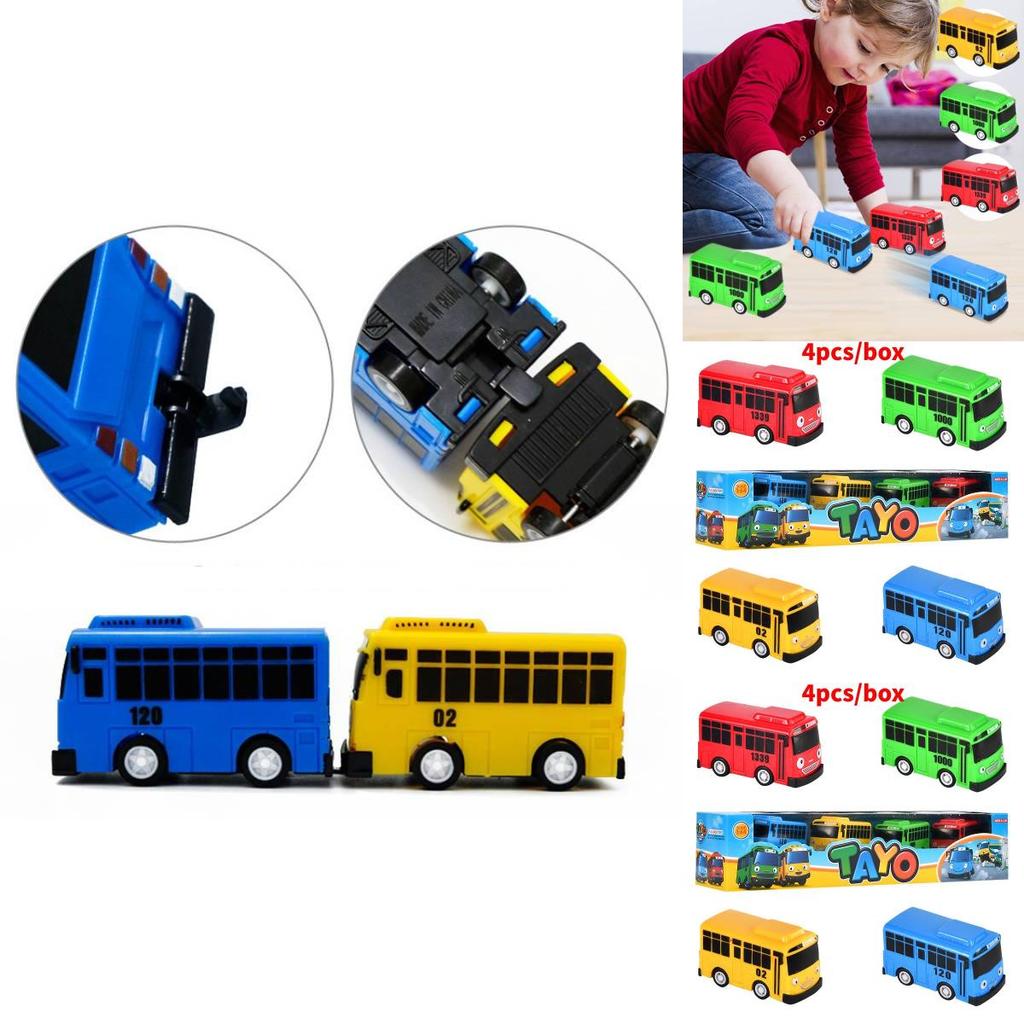 Hochwertiger Minibus in neun Farben mit funktionierenden Türen Lernspielzeug-Set