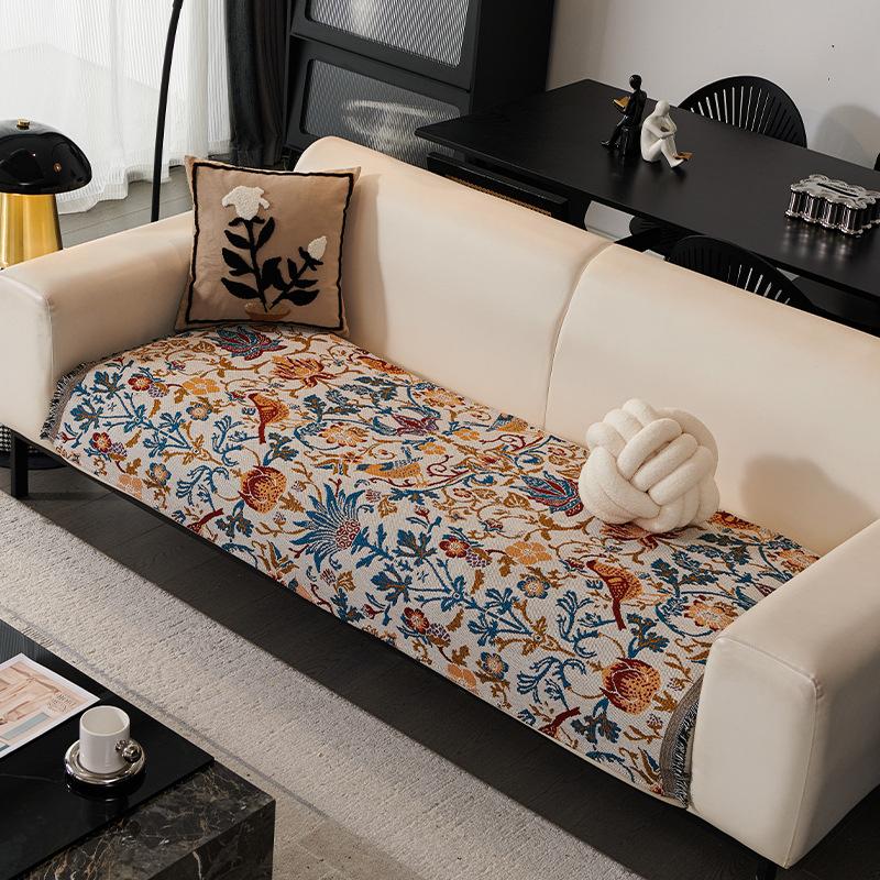 Cute Sofa Towel, Cartoon Panda Cover, Double-Sided Available Sofa Cushion, Universal For All Seasons, Dirt-Resistant And Non-Slip Sofa Cover