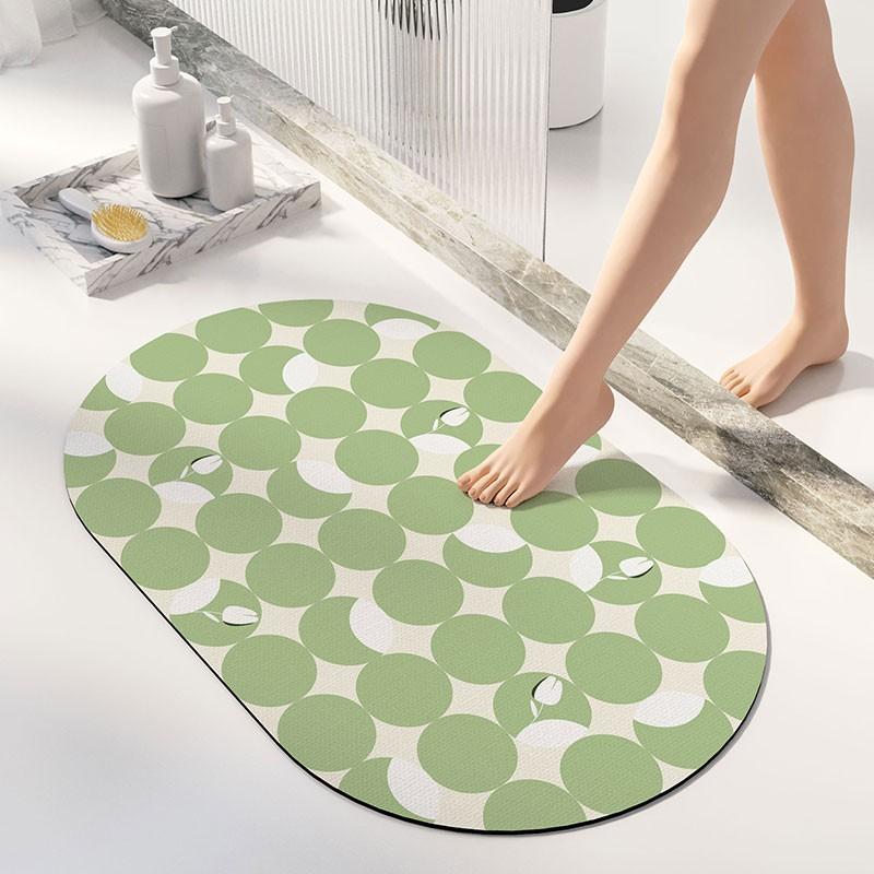 

Nordic Style Water-absorbing Bathroom Floor Mat Toilet Toilet Anti-slip Soft Diatom Mud Bath Room Foot Mat Dry Foot Mat 40 * 60Cm