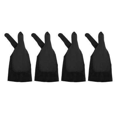 4 Pack Artist Drawing Glove Right Left Hand 3 Layer Two Finger Smooth Elasticity Breathable Digital Art Graphic Tablet