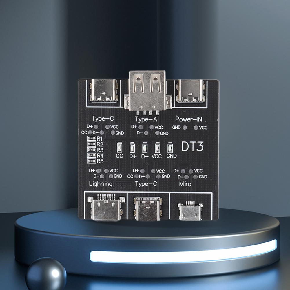 DT3 USB Cable Tester USB Type-C Data Cable Detection Board Date Cable On-Off Detection USB Cable Checker for IPhone Android