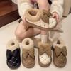 New cotton shoes women's autumn and winter new outer wear fashion bow thick-soled non-slip waterproof velvet warm snow boots