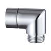 G1/2 Shower Elbow Adapter Coupling Bathroom Fixtures Durable Rustproof Chrome Plate Finish Copper