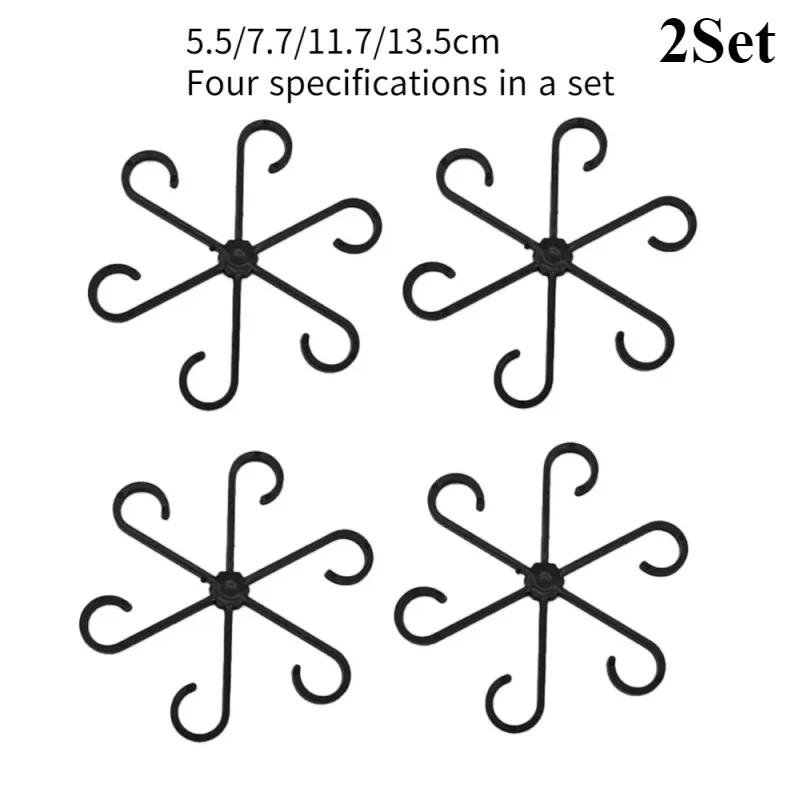 1/2/3Sets Reusable Plant Stem Folding Frame Garden Tools No Stake Trellis Plant Stem Support Support Branches Stem Organizer