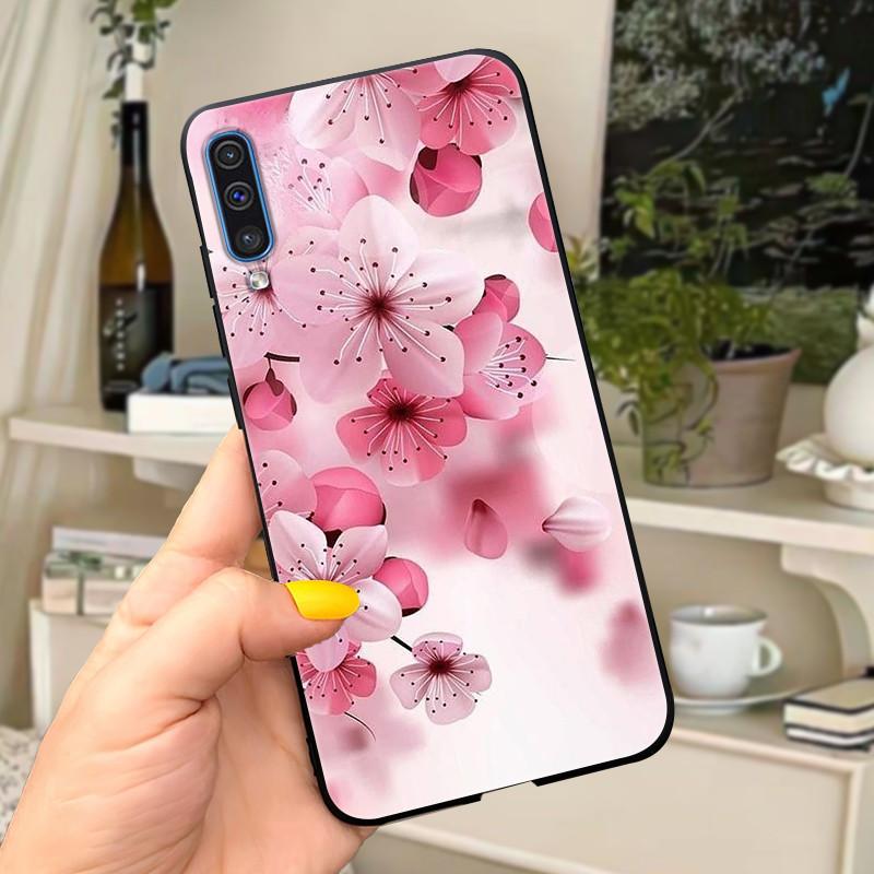 Phone Case For Samsung Galaxy A30s A50 Case Cute Silicone Black Back Covers on For Coque Samsung A50 s A50s A 30s Cover Bumper