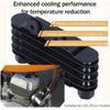 Motorcycle Oil Cooler, Universal Engine Oil Cooler Cooling Radiator Accessory for 125-250CC Motorcycles ATV Dirt Bike 5 Row Replacement