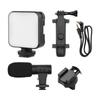 Smartphone Vlogging Kit Tripod Phone Holder + Microphone + Video Light + Clip + 3.5mm TRS To TRRS